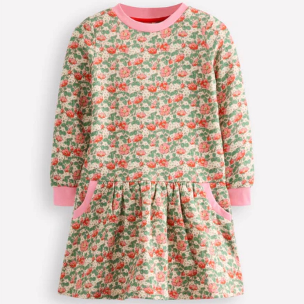 Mini Boden Cozy Sweatshirt Dress, Size 5-6, NWT